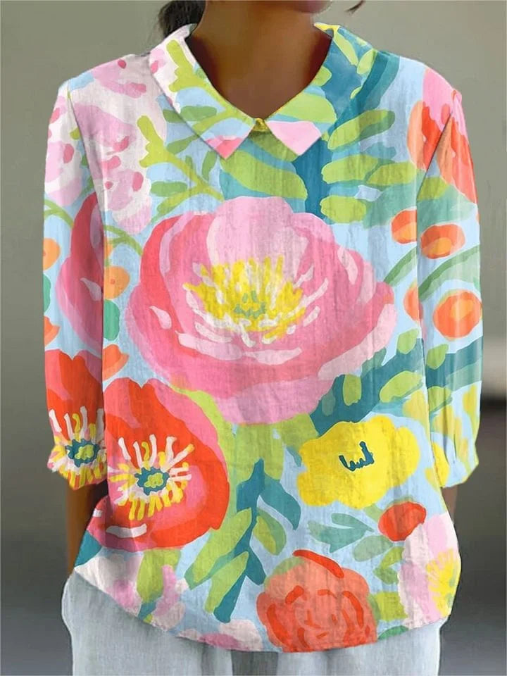 Linnéa – Blommig Blus