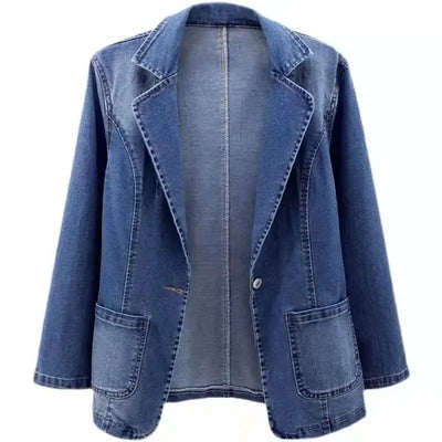 Klara - Denimkavaj med Tidlös Stil