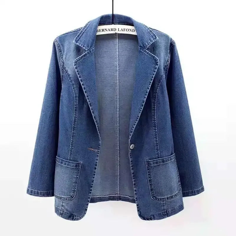 Klara - Denimkavaj med Tidlös Stil