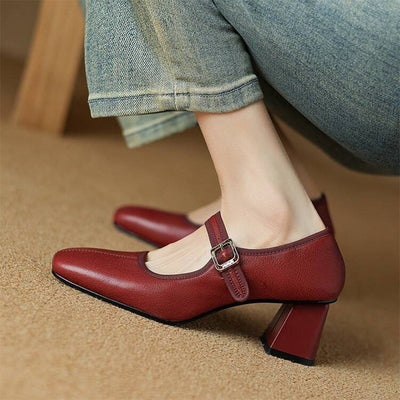 Freja – Blockheel Mary Janes