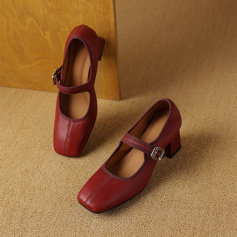 Freja – Blockheel Mary Janes