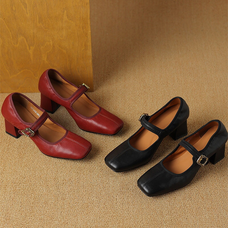 Freja – Blockheel Mary Janes